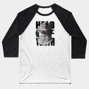 Alexander The Great Head of Youth Design Baseball T-Shirt